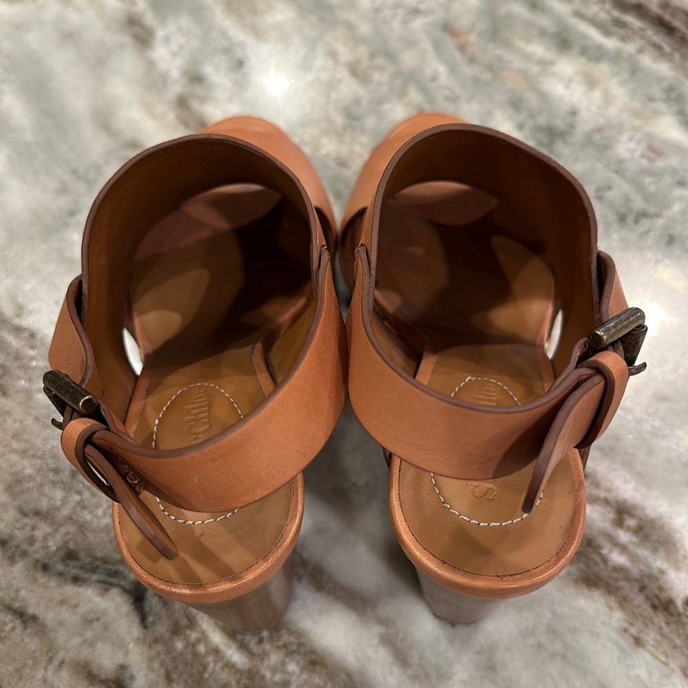 See by Chloe tan leather platform sandals - Picture 4 of 11